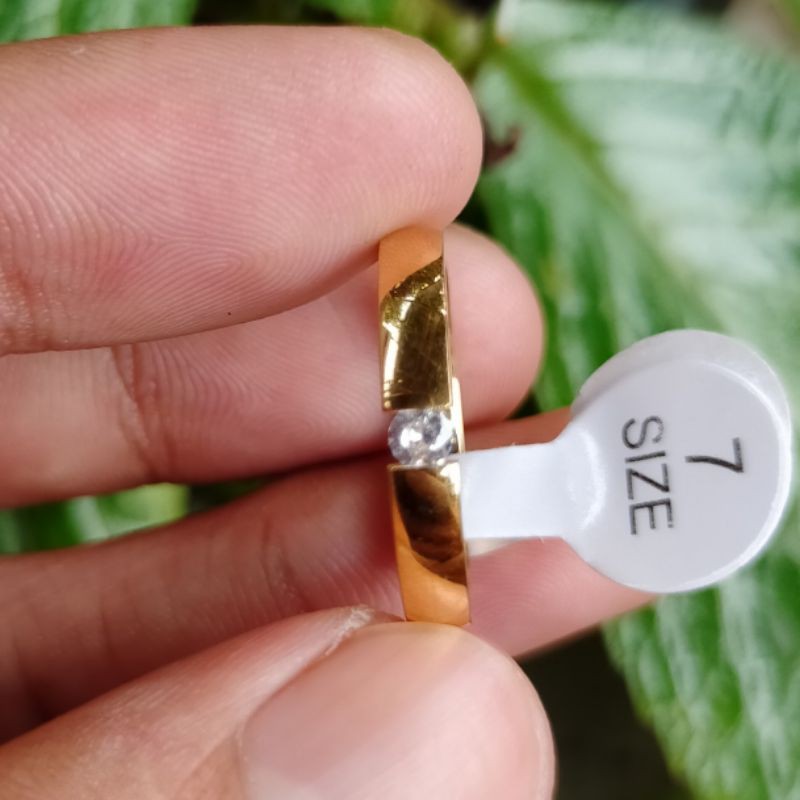 cincin tunangan diamond zircon crom gold pria koleksi batu akik safir ruby yakut wulung kalimaya