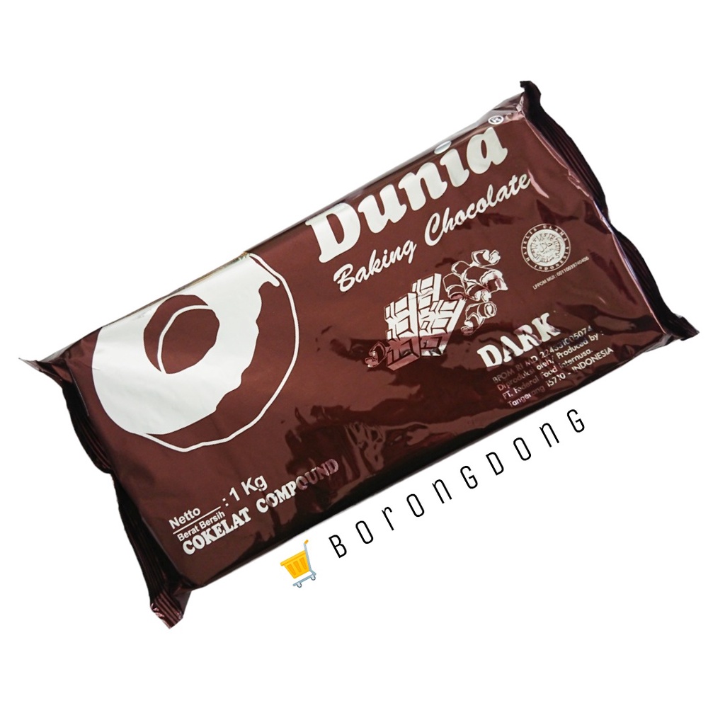 

Dunia Dark Coklat Compound 1 Kg / Coklat Batangan