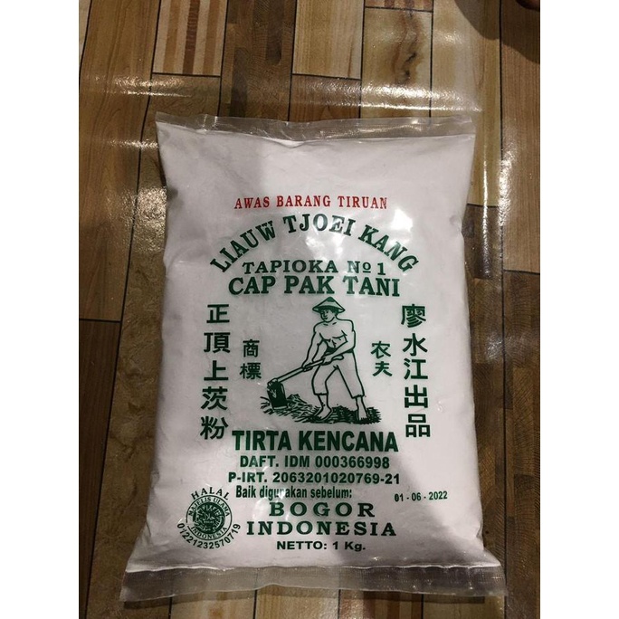 

Cuci Gudang Awal Tahun tepung sagu/ tapioka cap pak tani liauw Tjoei kang kemasan 1 kg Cuci Gudang