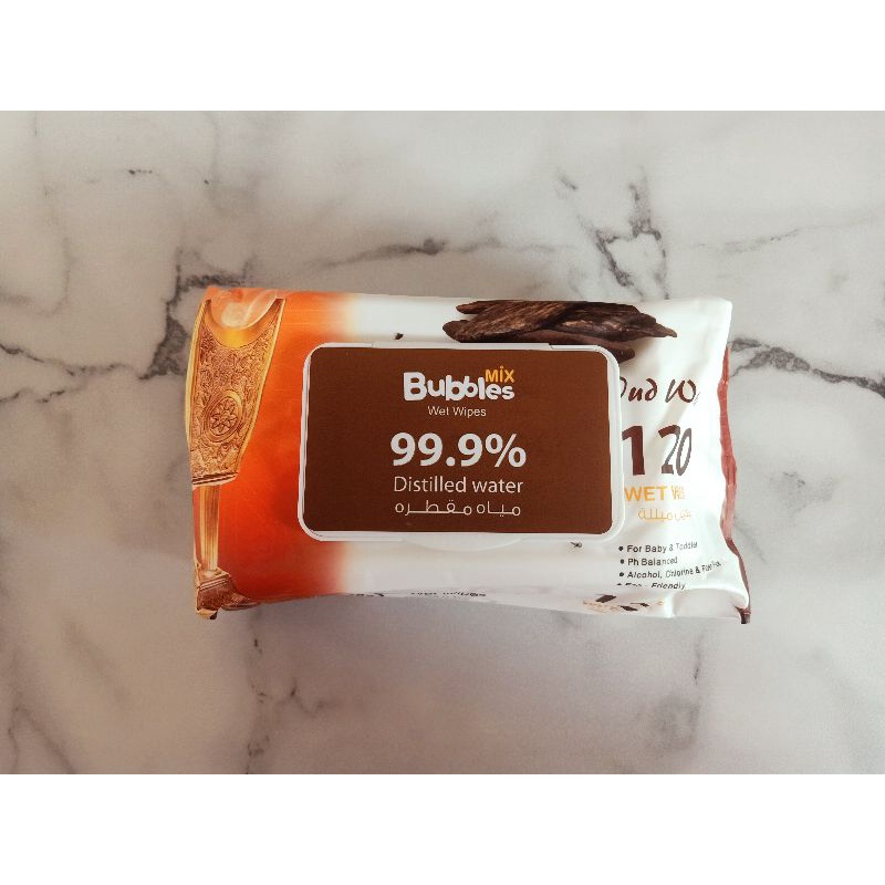 RESTOCK Tissu basah Oud wipes tissue basah premium bubbles