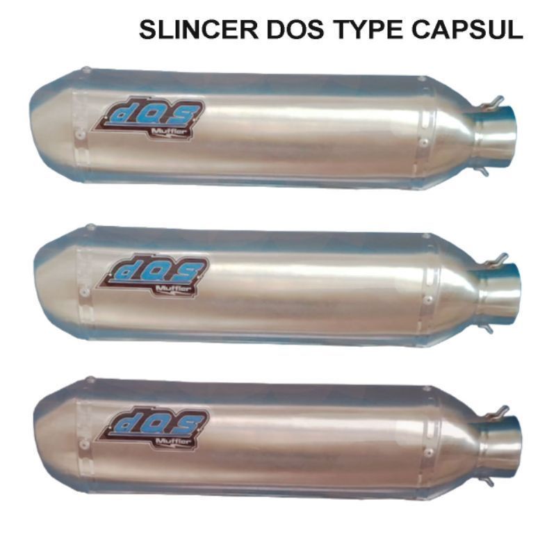 Slincer knalpot dos kapsul stainlis inlet 50 cb,mp,tiger dll
