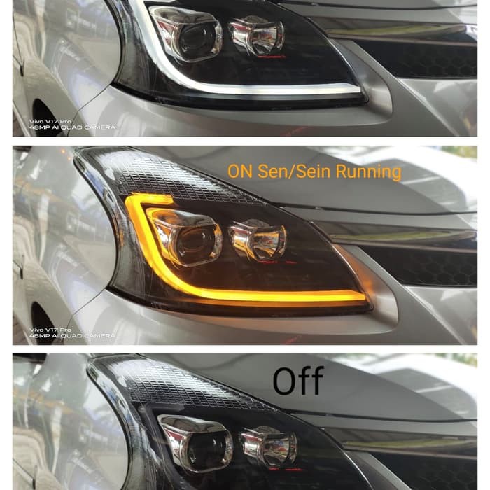 Headlamp All New Avanza 20122015 Projector LED Bar Sequential