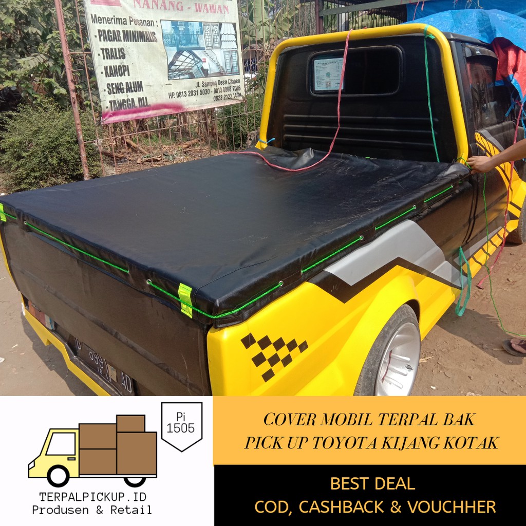 Jual Cover Mobil Terpal Tutup Bak Mobil Pick Up Toyota Kijang Kotak Short Indonesia Shopee Indonesia