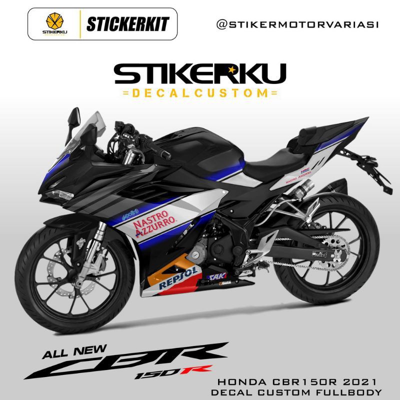 decal Honda CBR 150 2021 / sticker motor CBR 150R 2021 / decal motor CBR 150R 2021
