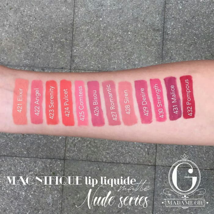 SRS Lipgloss Matte Madame Gie Magnifique Liquide Matte Nude Series Lipstick Matte Lip Gloss Matte Li