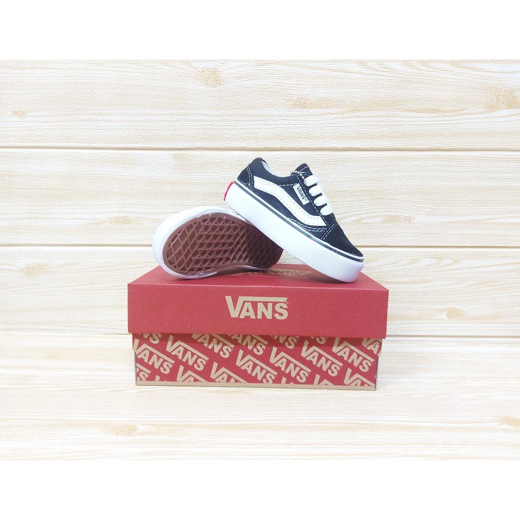 SEPATU ANAK LAKI | SEPATU ANAK PEREMPUAN | SEPATU ANAK V4NS OLD SKOOL VELCRO DAN TALI SIZE 21-35