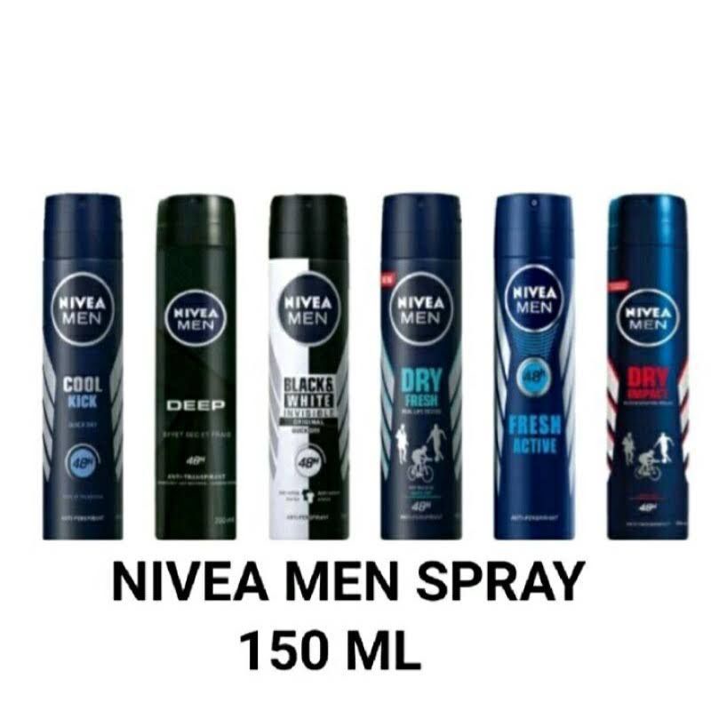 NIVEA MEN DEODORANT DEODORAN SPRAY SEMPROT 150 ML