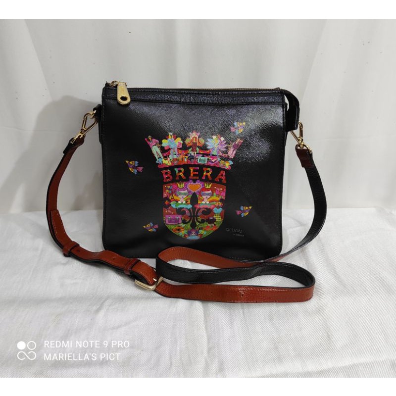 PRELOVED SLING BAG BRERA ART LAB TWOTONE NETT