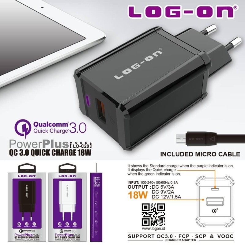 CHARGER LOGONG LO-C28 FASTCHARGING