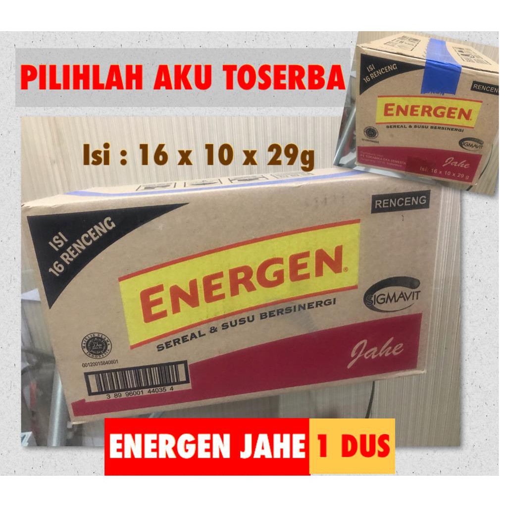 Energen JAHE Renceng 29gr x 10 Sachet (HARGA 1 DUS)