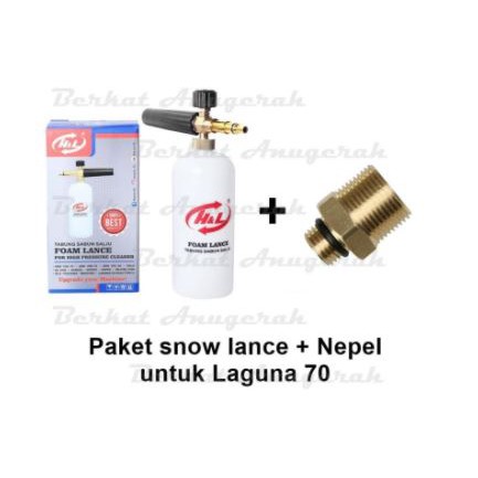 Snow Foam Lance + Nepel Adapter Laguna 70 / Tabung Salju / Botol Sabun