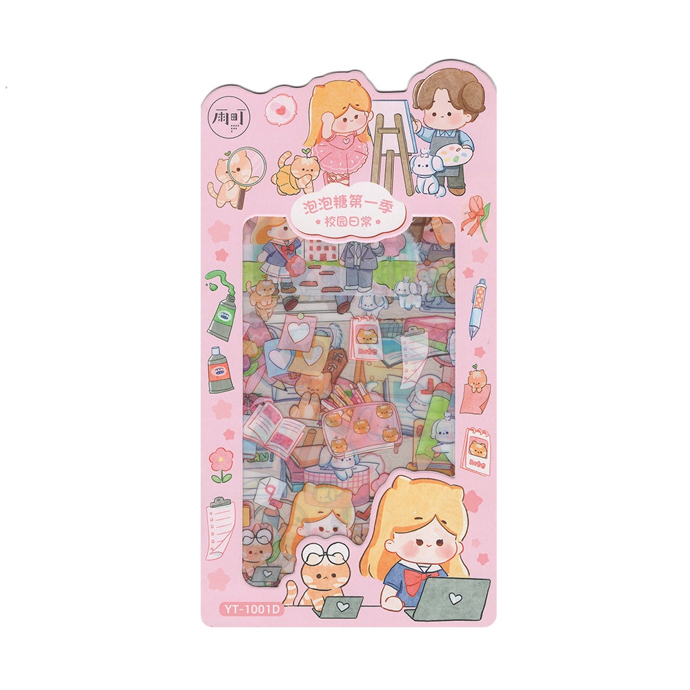 PAOPAO Stiker Size 10 X 15 Cm Aesthetic Cartoon Cute Korea Lucu Import Quality Premium Karakter