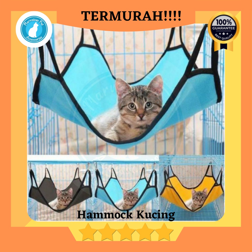 Tempat tidur Ayunan kucing gantung / cat hammock / ayunan kandang kucing-1