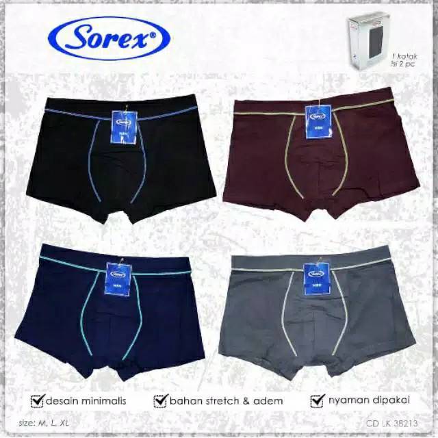 Boxer Pria Sorex LK 38213 dan 38236