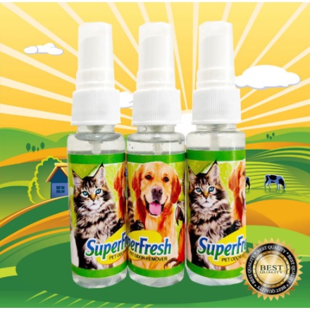 SUPERFRESH 30 ML - Penghilang Bau Pesing Pipis BAB Kelinci Kucing Anjing Pewangi Kandang