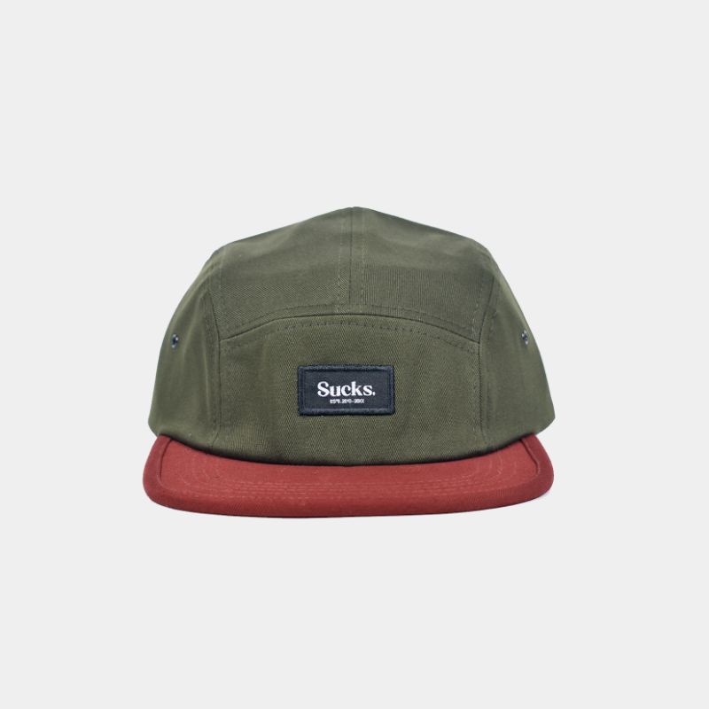FIVE 5 PANEL - FREDELA OLIVE MRN HAT / CAPS / TOPI SUCKS ORIGINAL