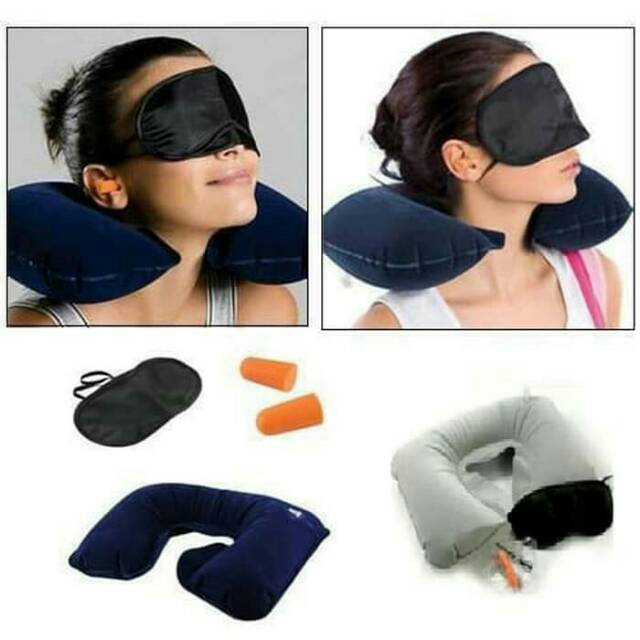 Travel Pillow set 3 in 1,Bantal Angin