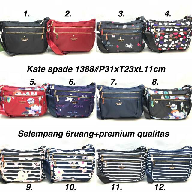 Tas Kate Spade selempang 1388. 6Ruang. 31x23x11cm. 150ribu