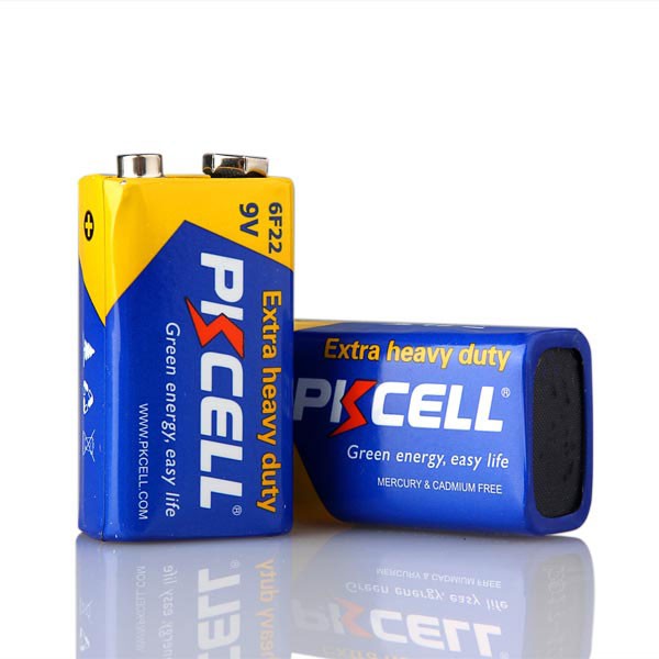 2 PCS BATERAI KOTAK 9V EXTRA HEAVY DUTY 9V BATERE BATTERY SQUARE 6F22 PKCELL