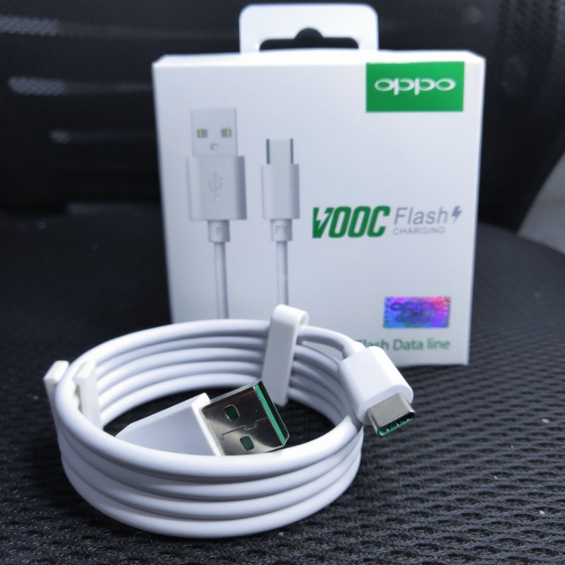 KABEL DATA OPPO SUPER VOOC TIPE-C ORIGINAL 100% FAST CHARGING