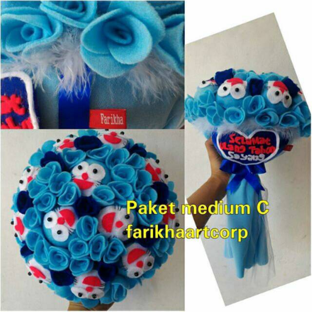 Buket Boneka Doraemon
