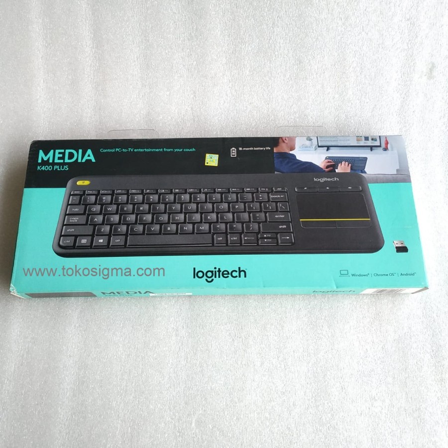 LOGITECH WIRELESS TOUCH KEYBOARD K400 PLUS