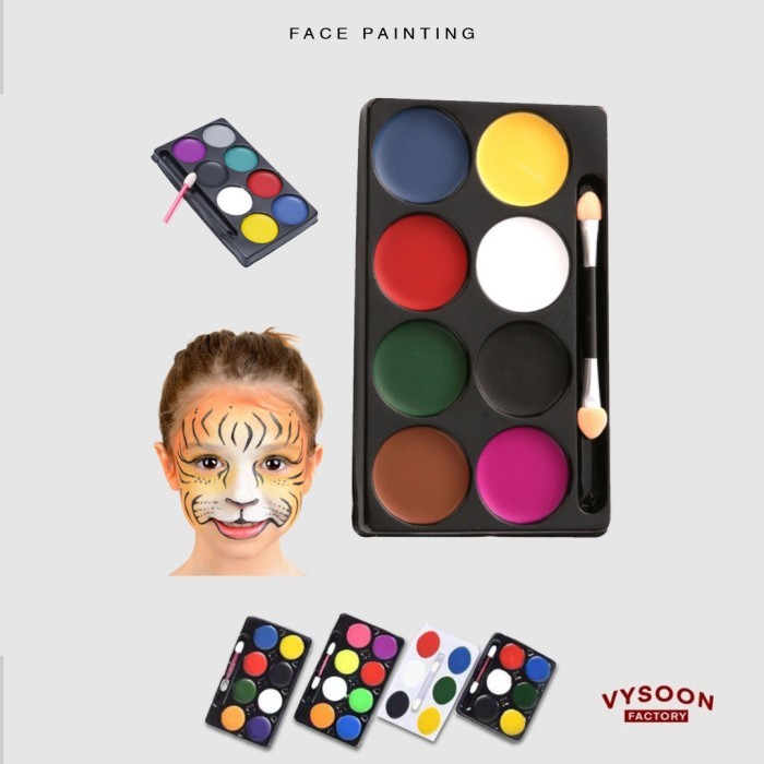 Ready Termurah Make Up Paint Kostum Face Paint Cat Face Painting Anak