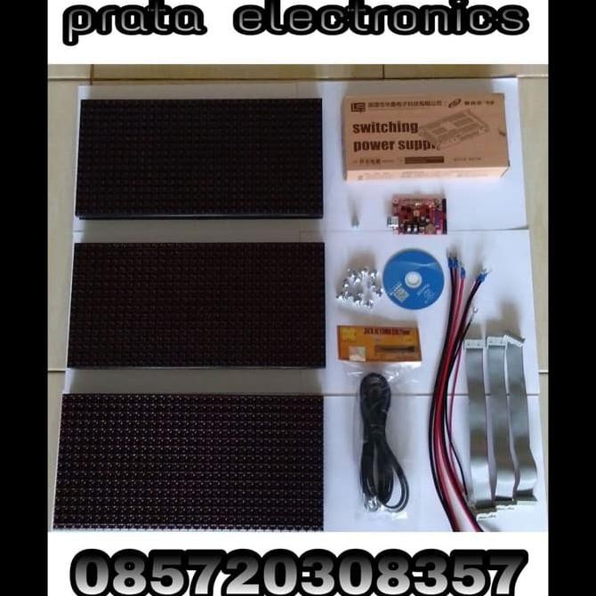 Paket Belajar Running Text 5 panel WIFI ANDROID kontroller w63