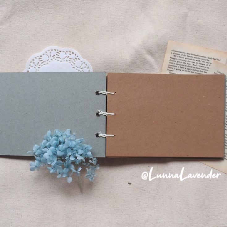 

MURAH MERIAH.. Blue Scrapbook Custom Album Foto Vintage Unik Lucu Murah DIY Bujo Journal Notebook
