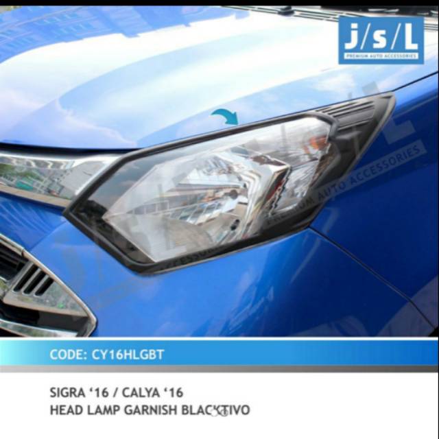 Garnis depan mobil calya/ Sigra blactivo jsl