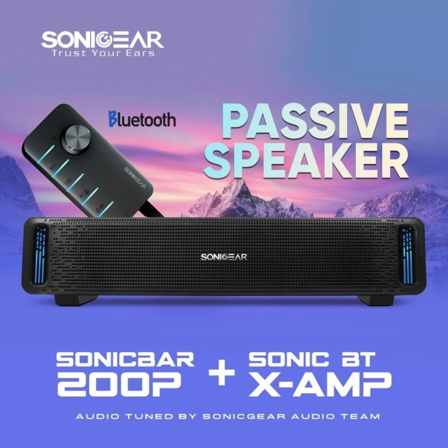 Speaker SonicGear Sonicbar 200 P &amp; Sonic BT X AMP Bluetooth