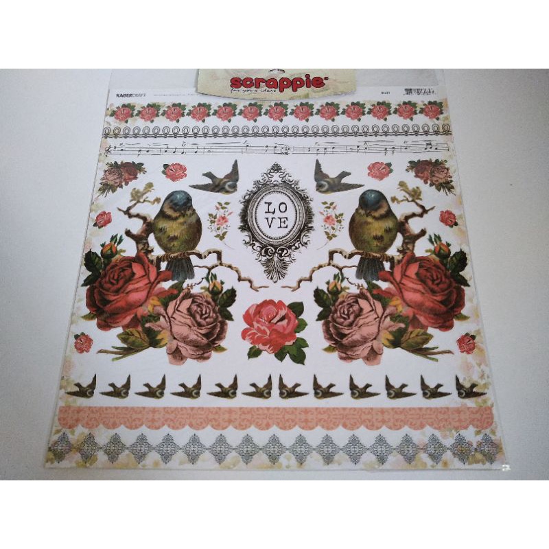 

sticker burung love bunga