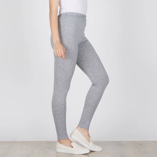 Legging Polos Wanita - Warna Abu Misty