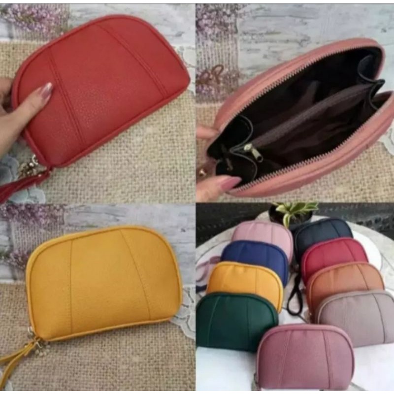 Dompet Wanita PAPIRUT Kerang Oval Pouch Hp Dan Uang Kosmetik Make-up terbaru