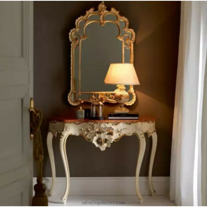 Meja rias_Meja samping+Lampu hias