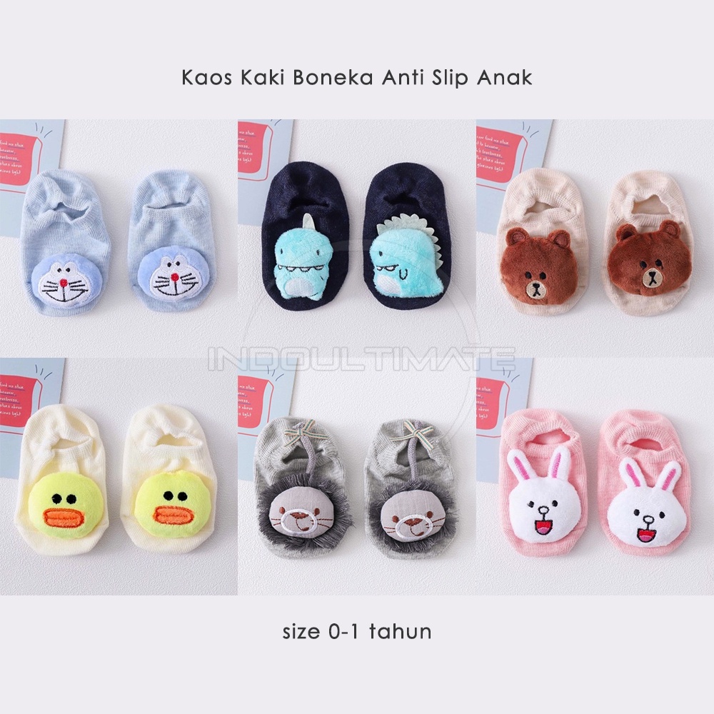 1Pcs Baby Sock Kaos Kaki Karakter Kaos kaki anak bayi balita 0-1 Tahun Alas Kaki Anak Bayi Balita Baru Lahir KKA-708