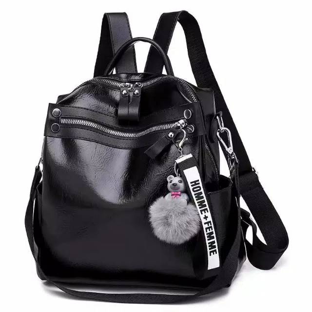 Tas Ransel Vannesa MOYOY Fashion ransel free pompom