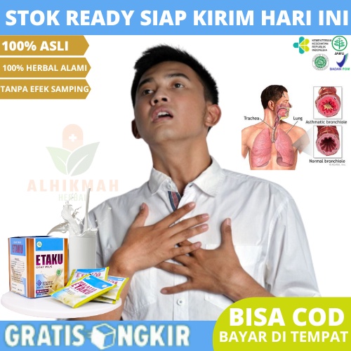 

Obat Sesak Nafas Nyeri Dada, Sulit Bernafas, Dada Sesak, Flek Paru Paru, Radang Paru Paru, Asma Bronkhitis TBC Tuberculosis ISPA Obat Batuk Berdahak, Batuk Kering Dengan Susu Kambing Etaku Goat Milk Original