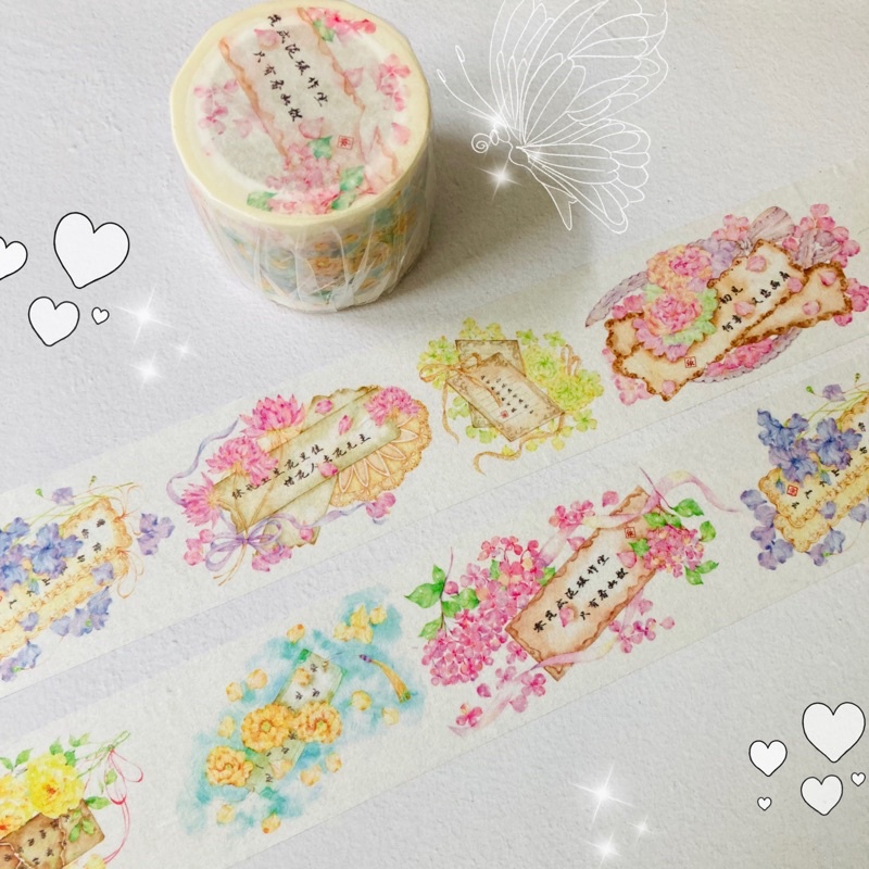 

Washi tape OKMT Flower decoration cards