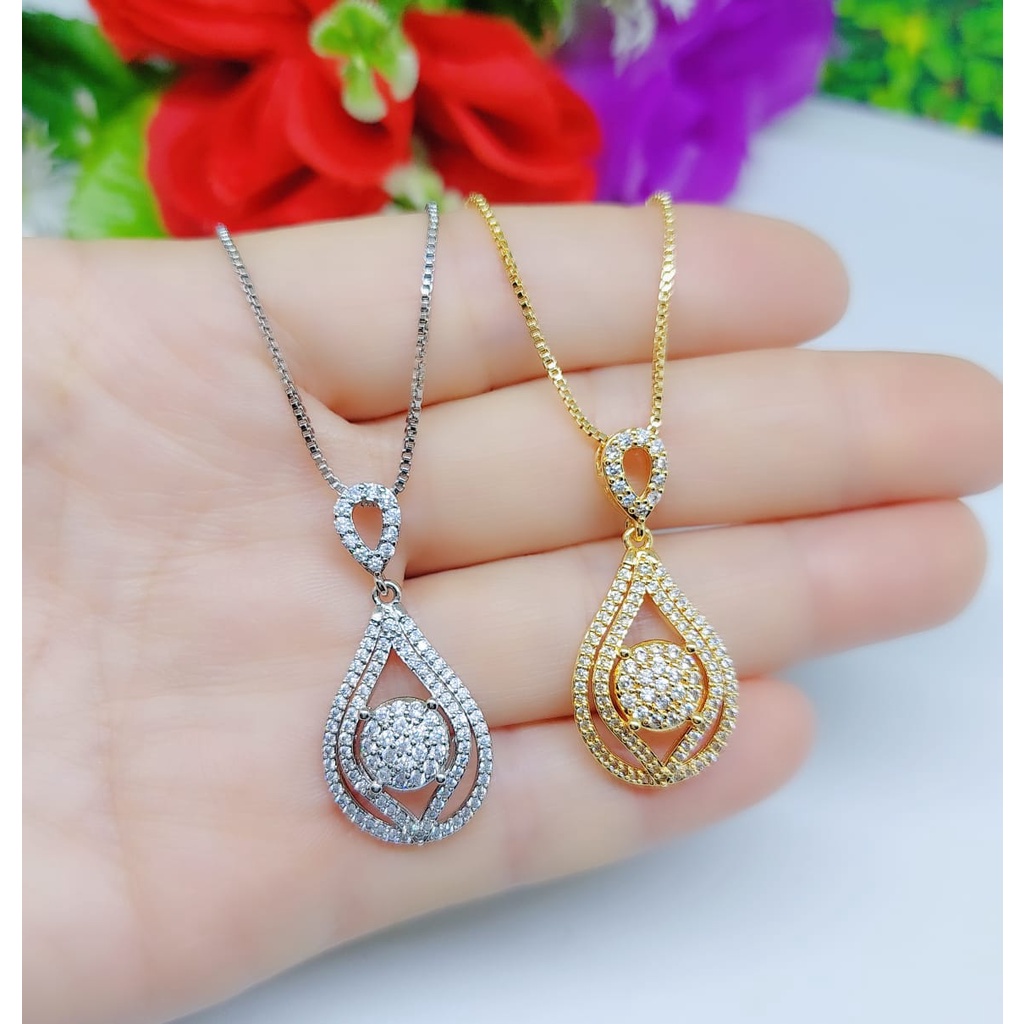 Xuping kalung permata lapis emas A5,A6