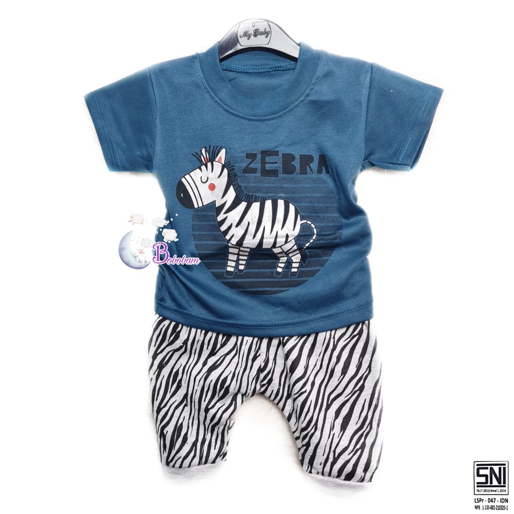 ECER BAJU KAOS COWO HEWAN ZEBRA TRENDY KECE ANAK LAKI-LAKI / SETELAN ANAK HARGA GROSIR