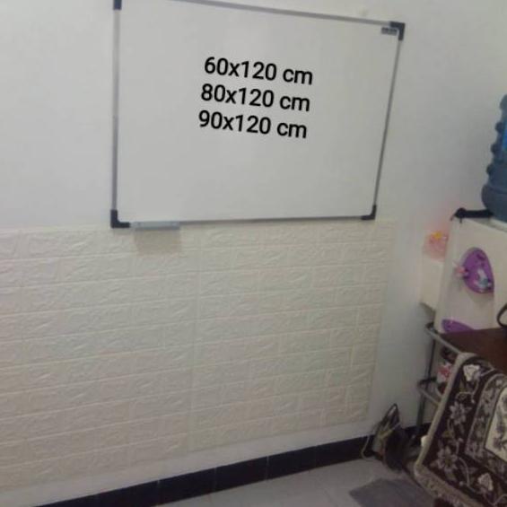 

Premium! Whiteboard untuk belajar 120x90 cm papan tulis 90x120 cm ✔