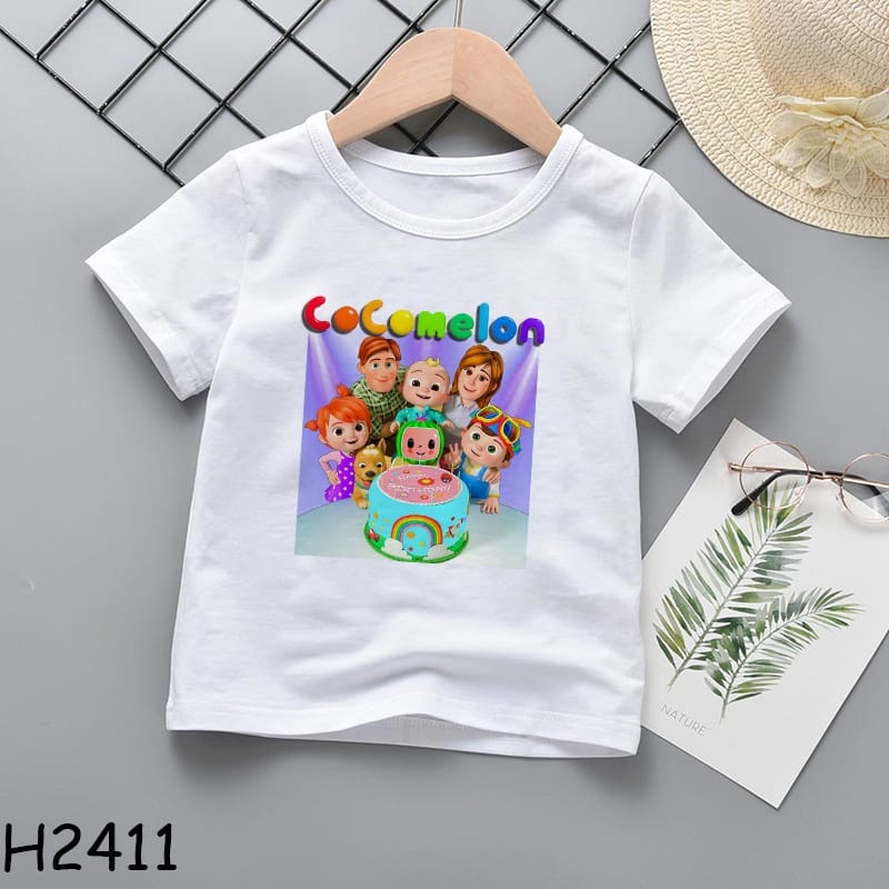 MYSTIQUE.ID-BAJU KAOS COCOMELON T-SHIRT LUCU DAN AESTHETIC