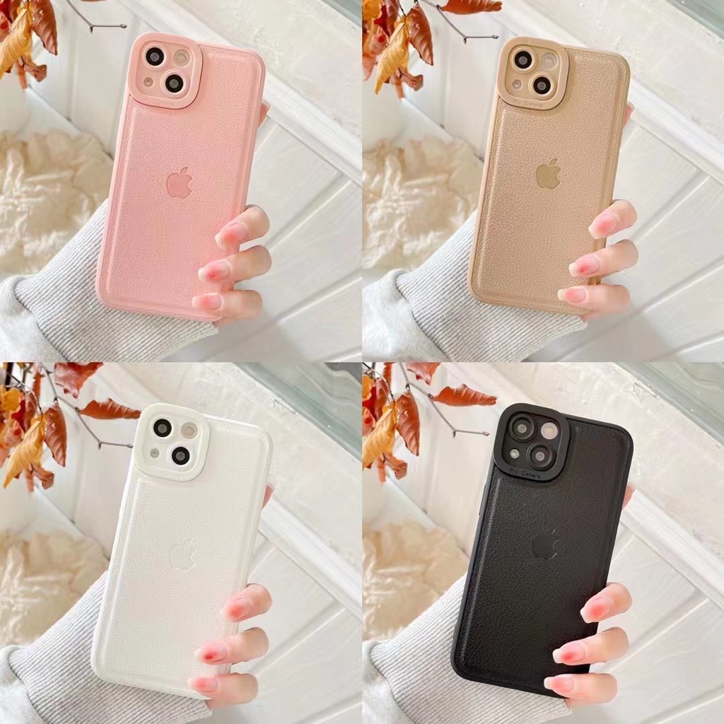 Case Bahan Kulit Motif Emboss Untuk iPhone 11 Pro MAX 13 Pro MAX 12 Pro MAX X XS MAX XR 7 Plus 8 Plus