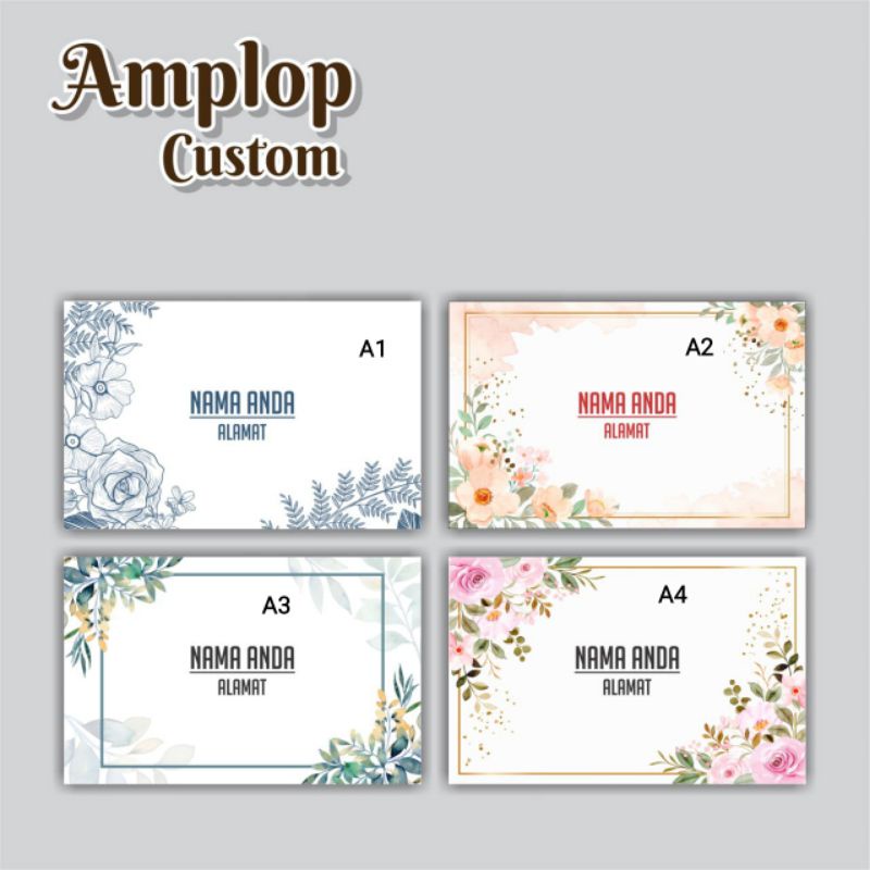 

(Seri A) Amplop Kondangan / Amplop Mbecek / Amplop Sumbangan / Amplop Nama Custom