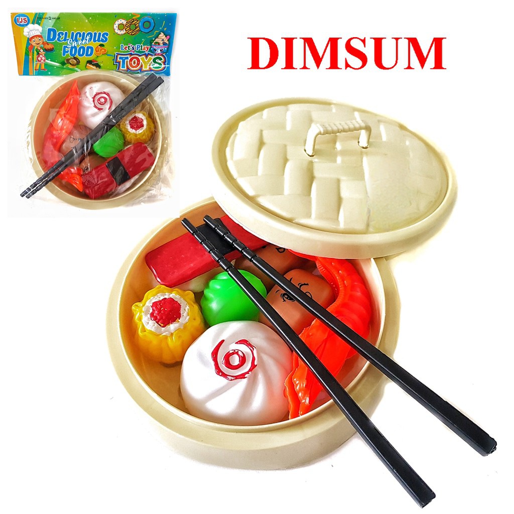 Set Mainan Makanan Anak Delicious Food Dimsum dan Mangkuk