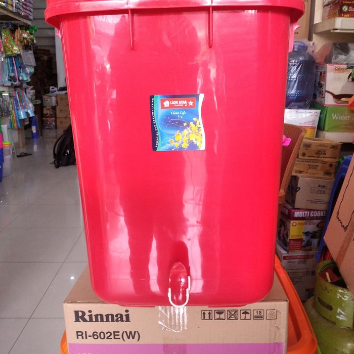 Ember + Kran Plastik / Water Dispenser Lion Star 60 liter ( Go send )