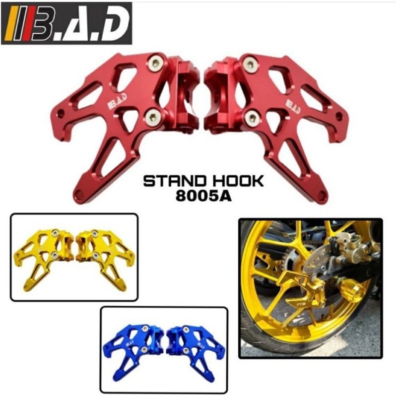 Stand Hook Stelan Rantai Full CNC Vixion Nvl Nva/Satria Fu/Gsx/Mx New/Mx King/Cb/Cb New/Sonic/Supra Gtr