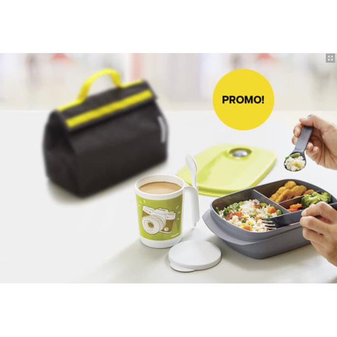 PROMO BYO B.Y.O PLUS FREE MUG LUNCH SET TUPPERWARE