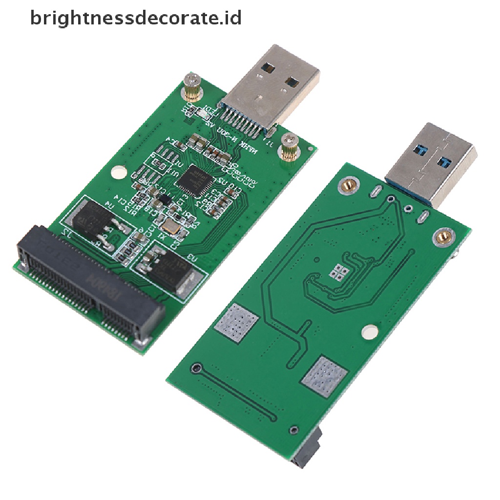 1 Pc Kartu Adaptor Konveter Eksternal SSD PCBA Mini USB 3.0 Ke PCIE mSATA